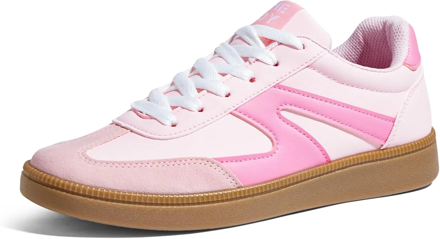 Women's Retro Sneakers Vintage Leather & Suede Patchwork Casual Shoes with Recyclable Material Insole Trendy Non-Slip Cushion for Streetwear & Daily Outfits