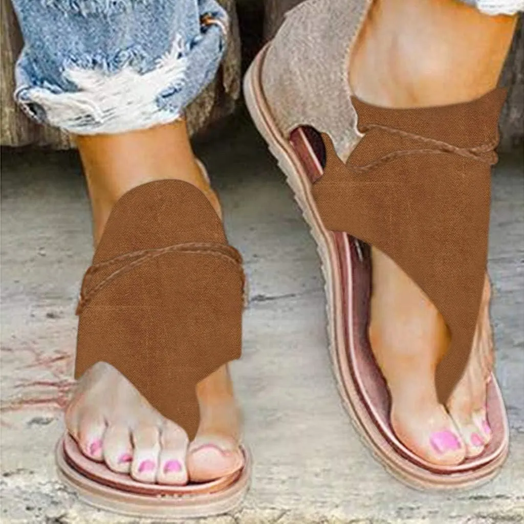 Women'S Sandals Tassel Ankle Boots, Retro Bohemian Sandals Beach Travel Shoes Clip Toe Flip Flops High Top Flat Casual Dressy Sandals