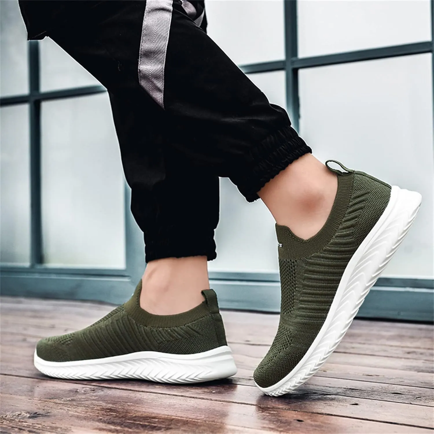 Womens Slip on Walking Shoes Comfort Lightweight Non Slip Work Shoes Women Jogging Men's Shoes Casual Men's Fashion Sneakers Slip On Tennis Shoe Loafers Casual Slip On