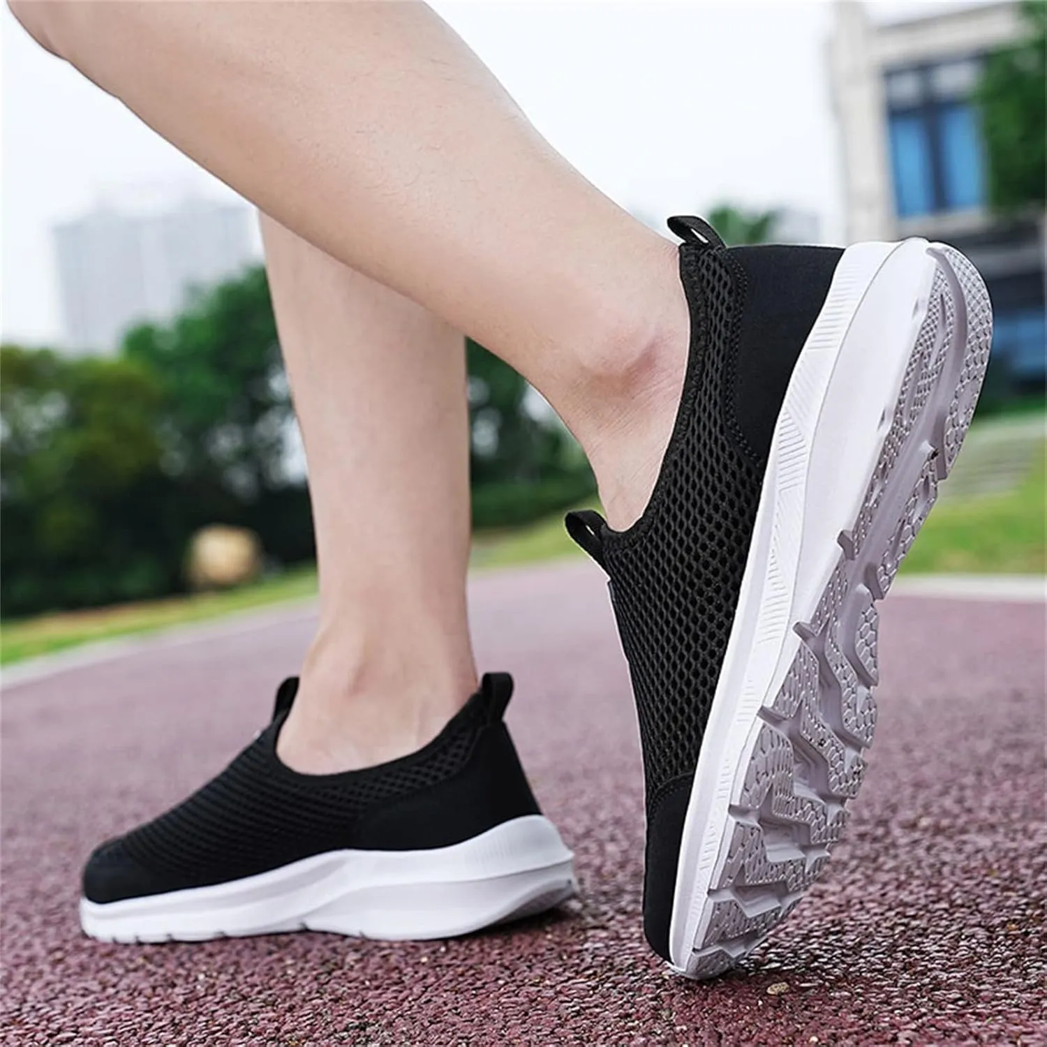 Women's Slip on Walking Shoes Tennis Lightweight Gym Running Shoes for Men Walking Men Shoes Casual Black Platform Sneaker Red Tennis Shoe Loafers Casual Slip On