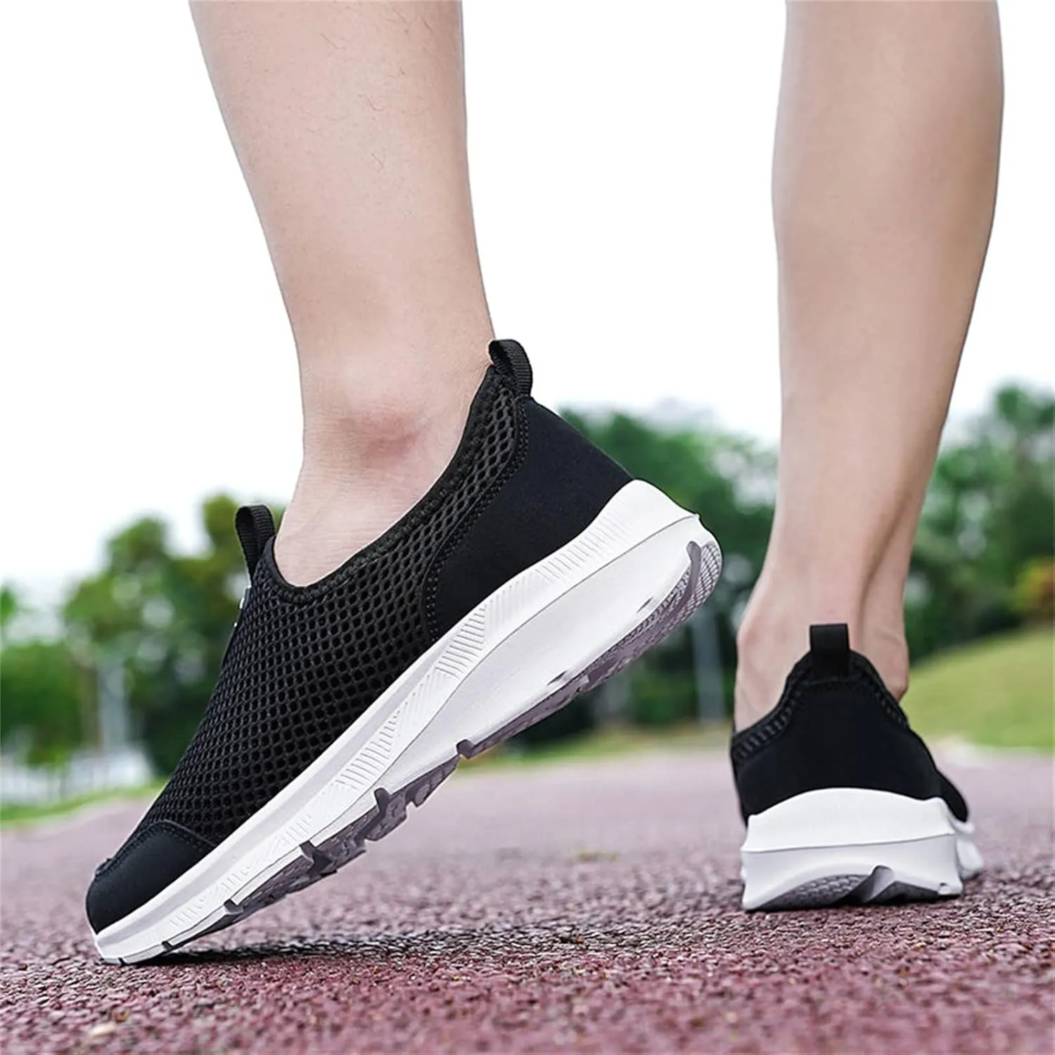 Women's Slip on Walking Shoes Tennis Lightweight Gym Running Shoes for Men Walking Men Shoes Casual Black Platform Sneaker Red Tennis Shoe Loafers Casual Slip On