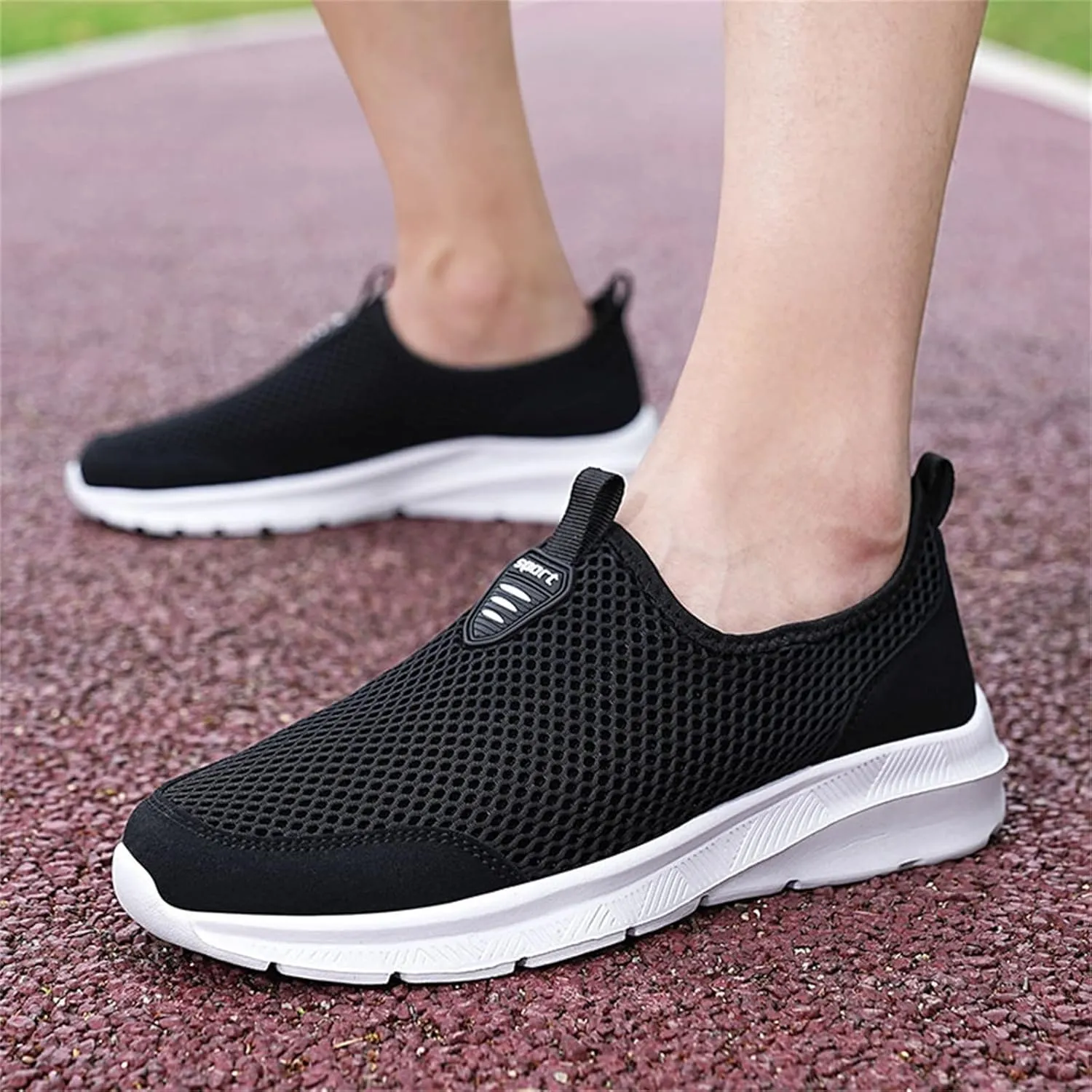 Women's Slip on Walking Shoes Tennis Lightweight Gym Running Shoes for Men Walking Men Shoes Casual Black Platform Sneaker Red Tennis Shoe Loafers Casual Slip On