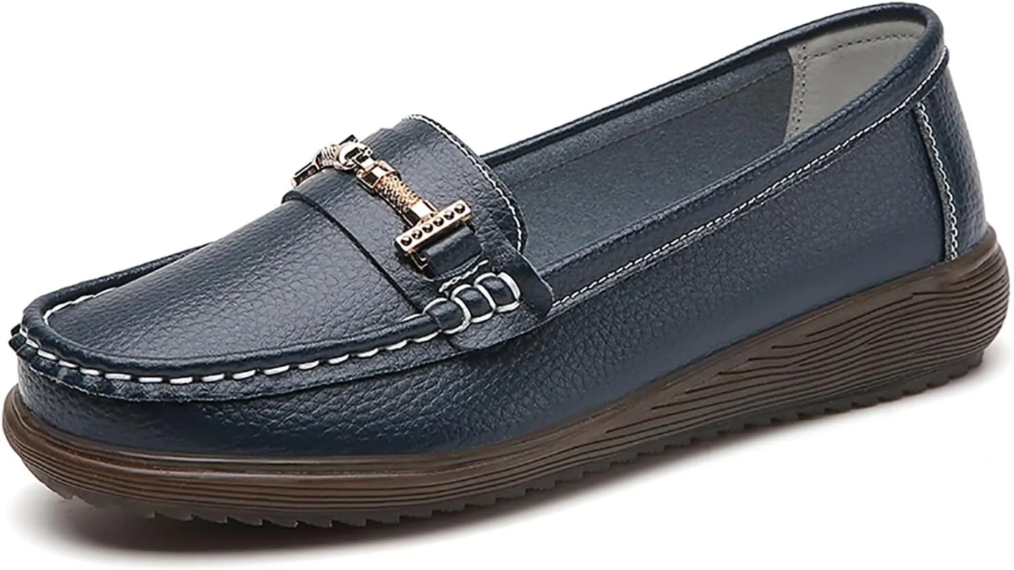 Women's Wide Width Loafers Comfort Slip on Shoes Walking Shoes for Ladies Mocassins Driving Shoe