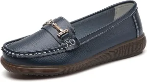Women's Wide Width Loafers Comfort Slip on Shoes Walking Shoes for Ladies Mocassins Driving Shoe