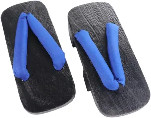 Wooden Geta Sandals Clogs Women Flip Flops Stage Performance Geta Japanese Wooden Slippers Shoes Heel Height 5CM