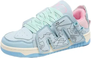 Y2K Color Block Sports Sneakers for Women Stylish Y2K Unisex Casual Shoes for School Walking or Daily Wear with Bold Design and Comfortable Fit