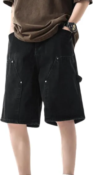 Y2k Shorts Baggy Jean Shorts Skater Jeans Hip Hop Shorts Jorts Y2k Grunge Shorts
