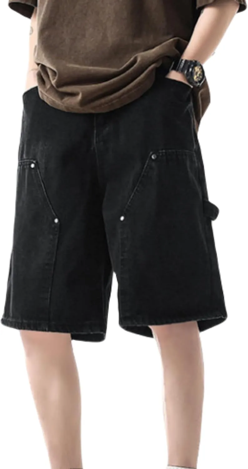 Y2k Shorts Baggy Jean Shorts Skater Jeans Hip Hop Shorts Jorts Y2k Grunge Shorts