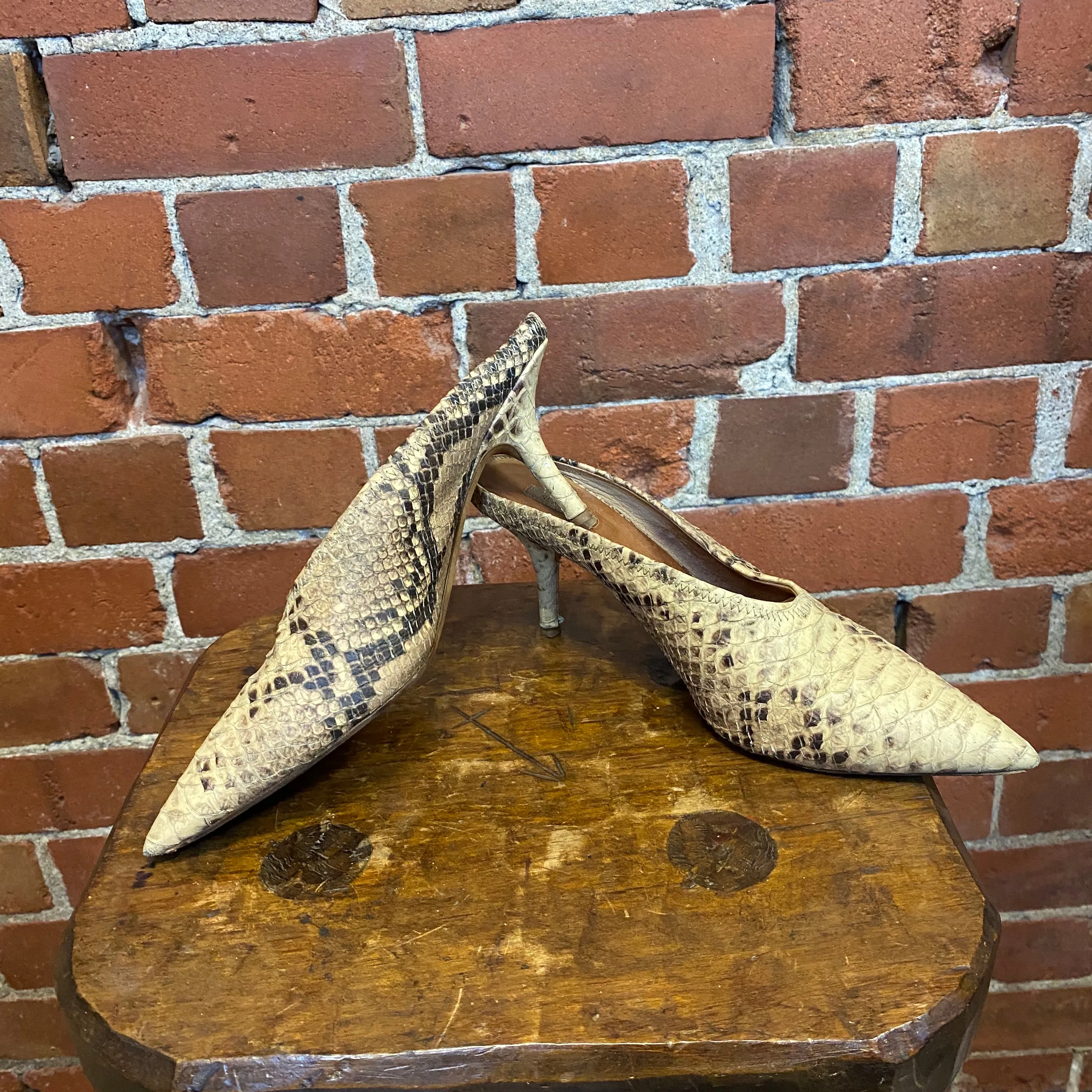 YEEZY snakeskin Season 6 mules