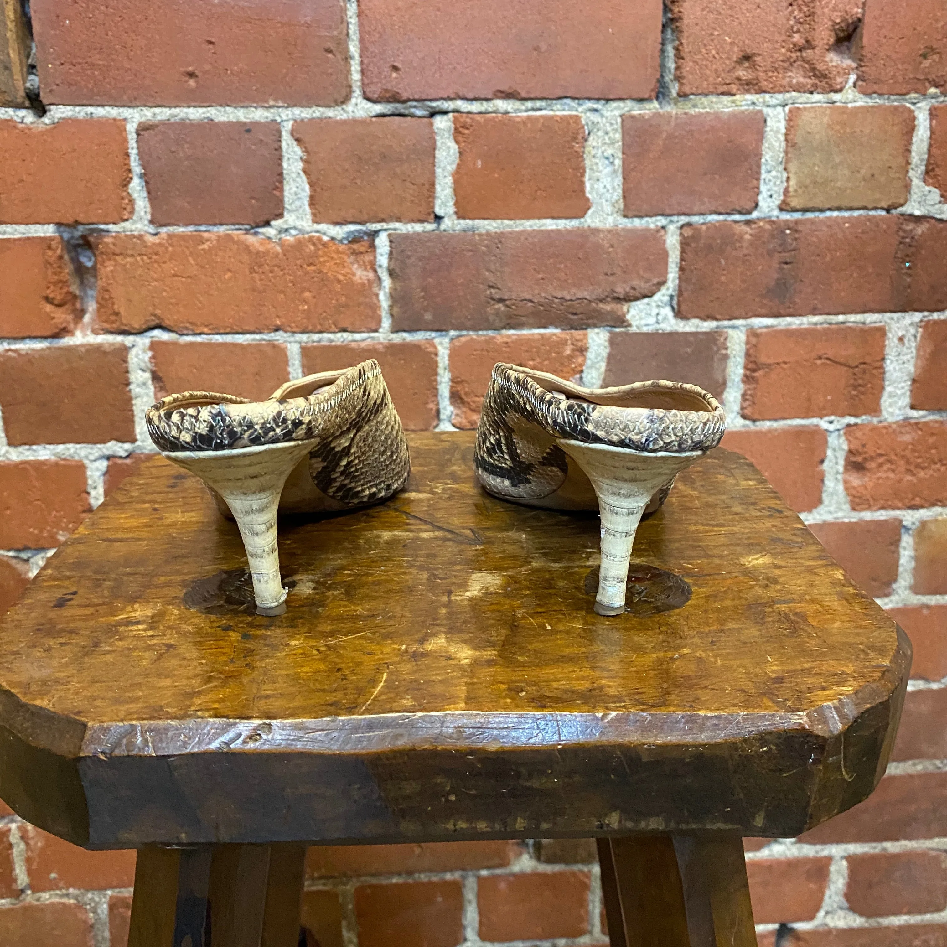 YEEZY snakeskin Season 6 mules