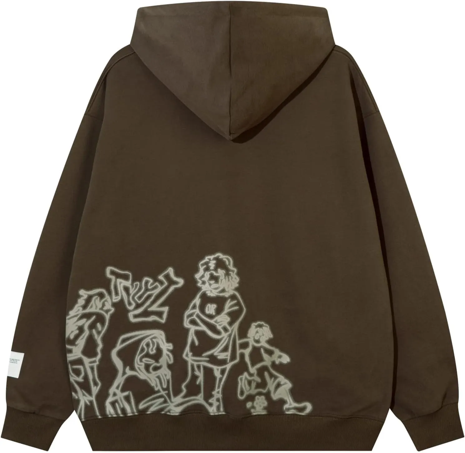 YEOU Men's Fashion Pullover Hoodie Sweatshirt Fleece Y2K Harajuku Hip Hop Streetwear Casual Sweatshirt Hooded