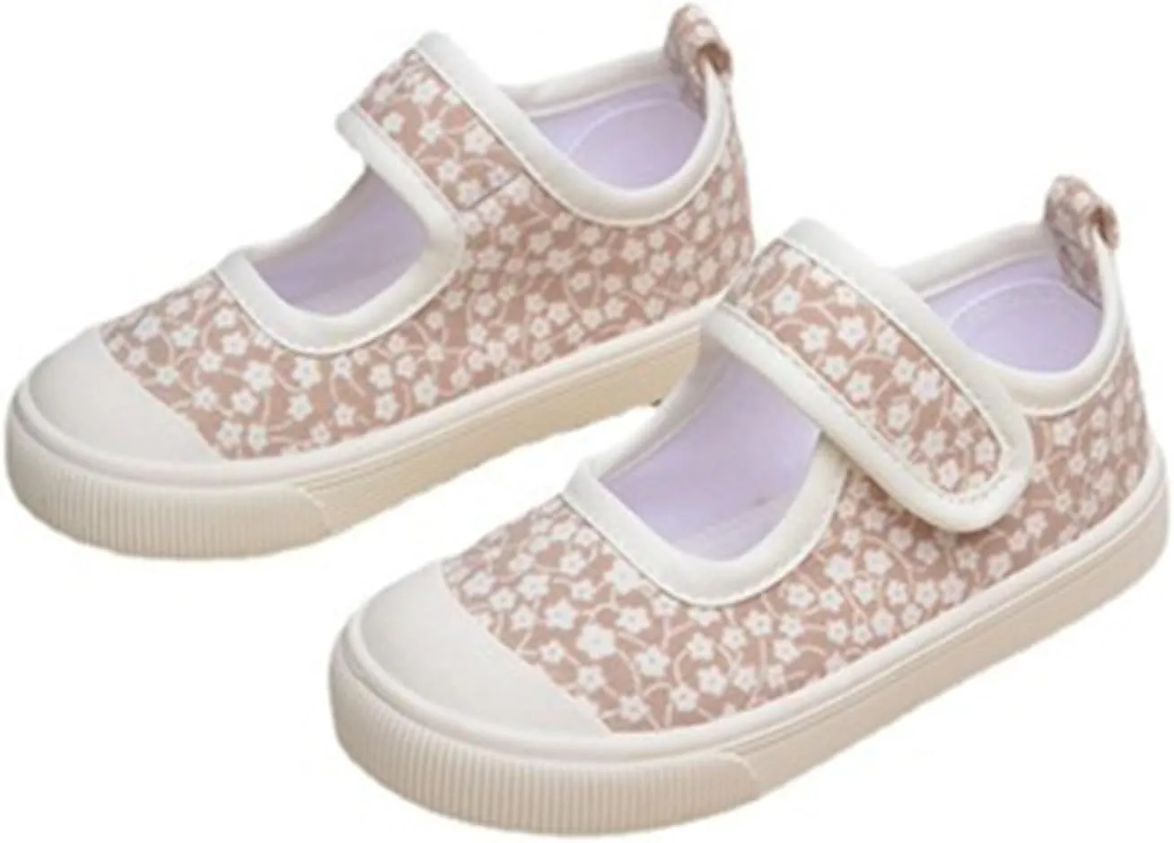 YIBLBOX Girl Canvas Sneakers Toddler Girl Mary Jane Flats Casual School Uniform Loafers Dress Shoe