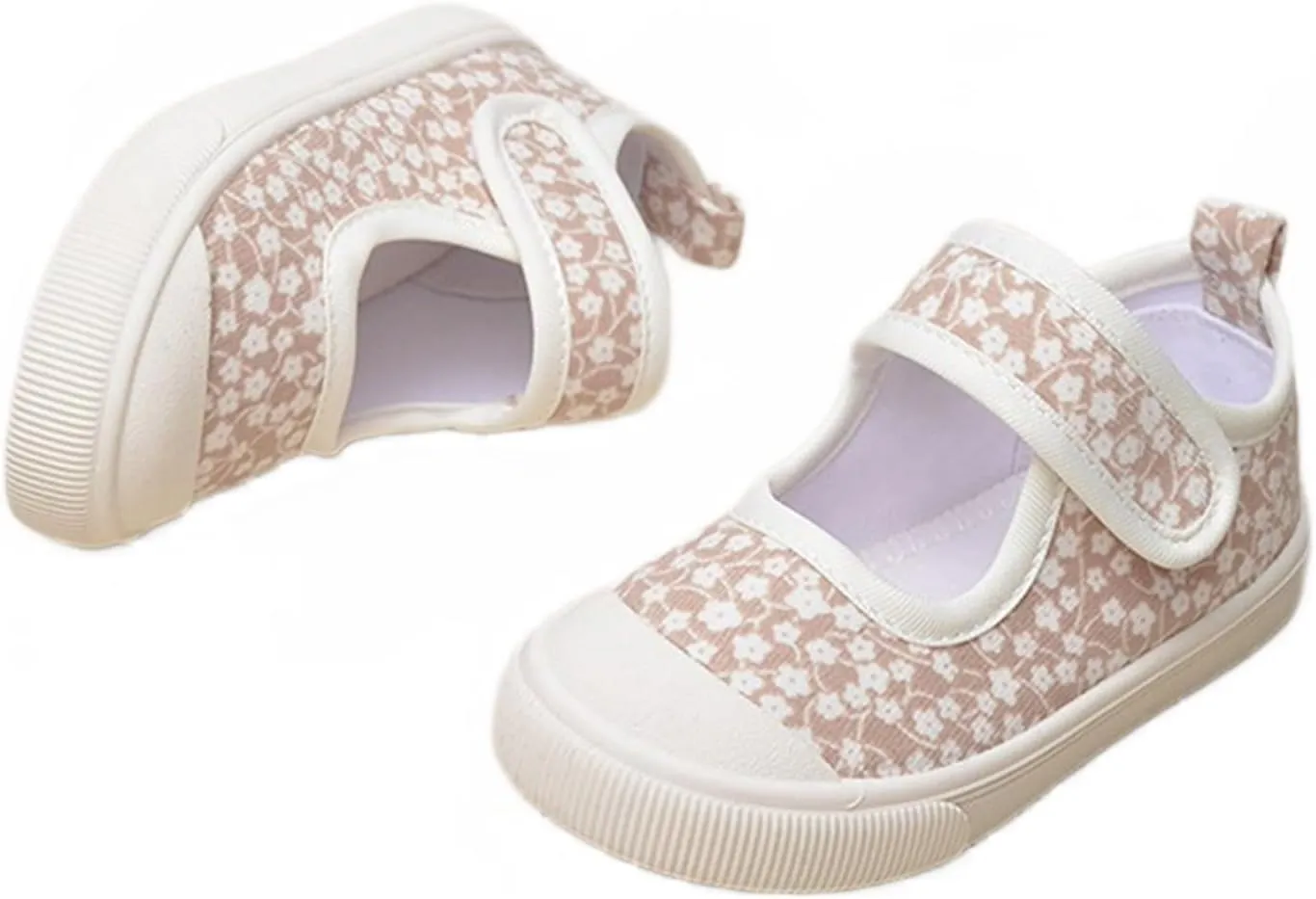 YIBLBOX Girl Canvas Sneakers Toddler Girl Mary Jane Flats Casual School Uniform Loafers Dress Shoe