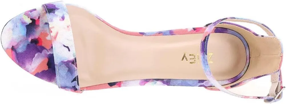 ZriEy Women's Heeled Sandals 4 Inches Open Toe Stiletto High Heels Ankle Strap Fashion Bridal Party Wedding Pump Shoes