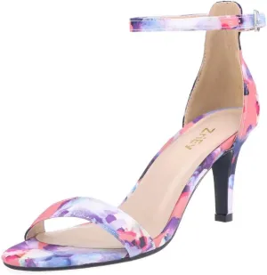 ZriEy Women's Heeled Sandals 4 Inches Open Toe Stiletto High Heels Ankle Strap Fashion Bridal Party Wedding Pump Shoes