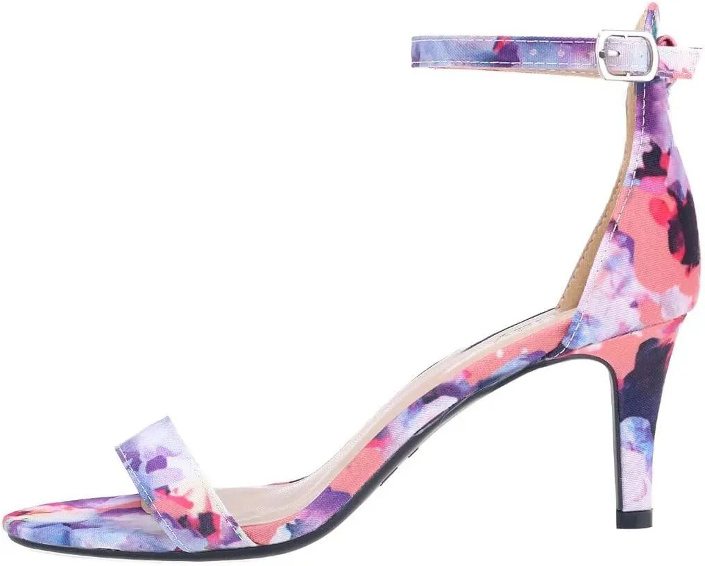 ZriEy Women's Heeled Sandals 4 Inches Open Toe Stiletto High Heels Ankle Strap Fashion Bridal Party Wedding Pump Shoes