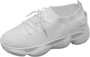 ZSpzx Orthopedic Platform Sneakers for Women Air Cushioned Padded Insole Slip on Walking Casual Shoes Arch Support Jogging Tennis Sneaker Plantar Fasciitis Breathable Comfy Lightweight Shoe