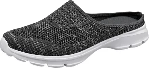 ZSpzx Quick Dry Casual Boat Shoes for Women Slip On Low Top Mesh Breathable Elastic Athletic Closed Toe Tennis Running Sneakers r Ladies Flat Fashion Casual Shoe for Gym Travel Daily Wear