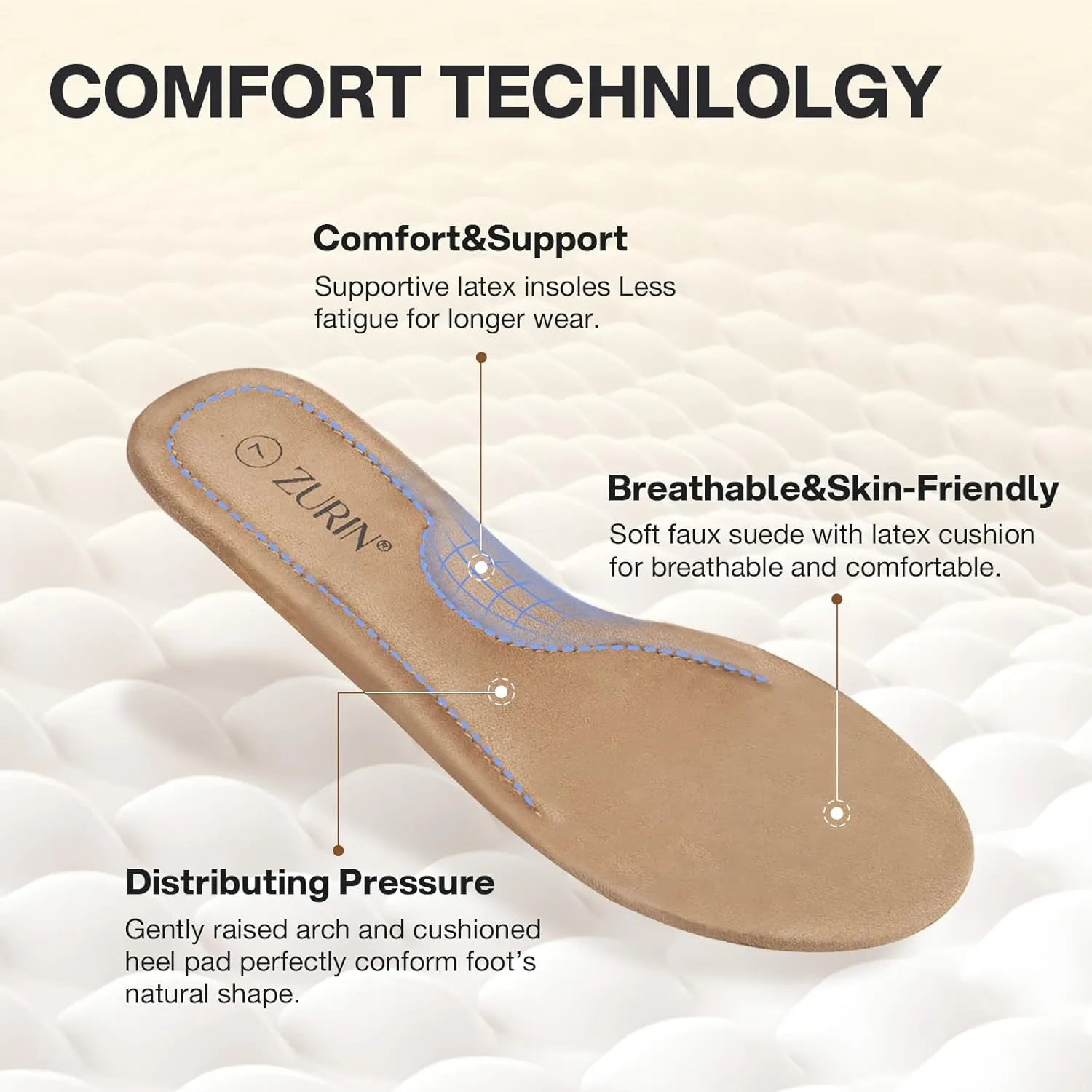 ZURIN Womens Comfortable Walking Sandals Open Toe Elastic Ankle Strap Short Flat Wedge Sandals for Women Dressy Summer